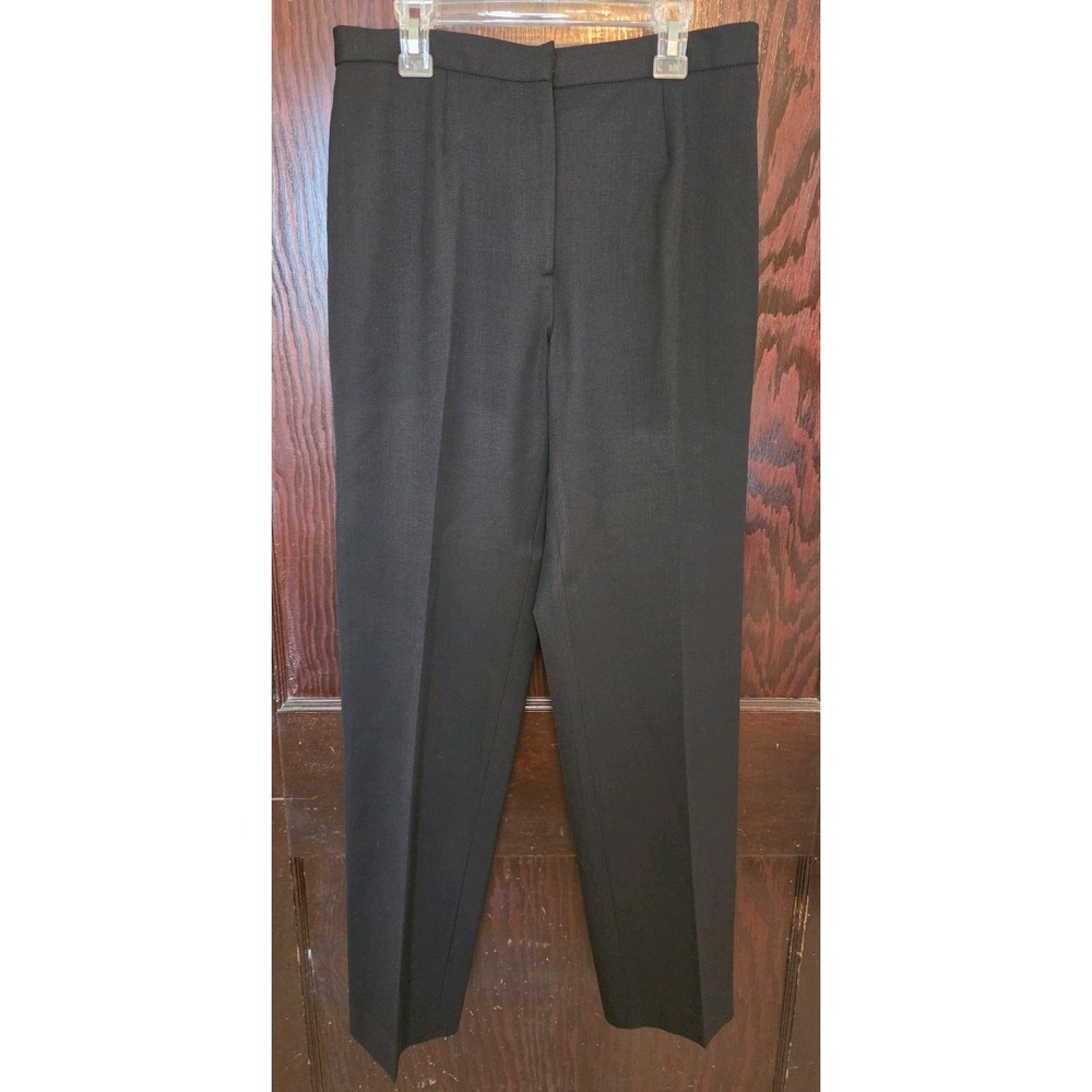 Vintage Ralph Lauren Wool Blend Black Straight Pants Petite‎ Size 6 Classic EUC